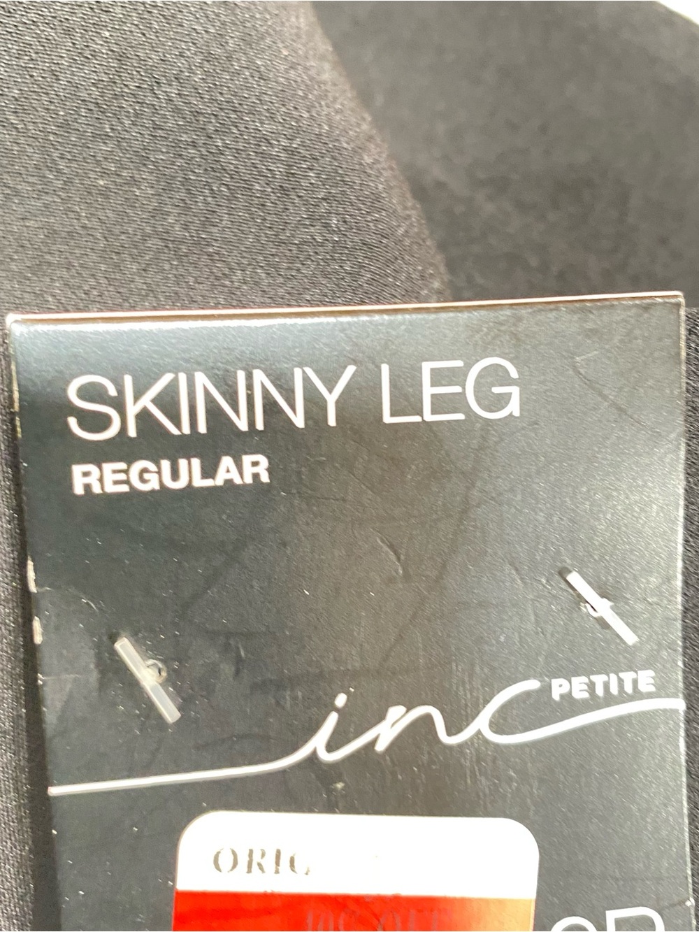 INC International Concepts Black Skinny Leg Pants